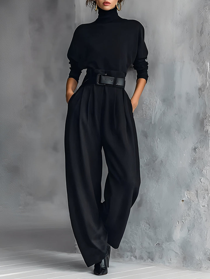 Maria | set with a turtleneck and straight pants
