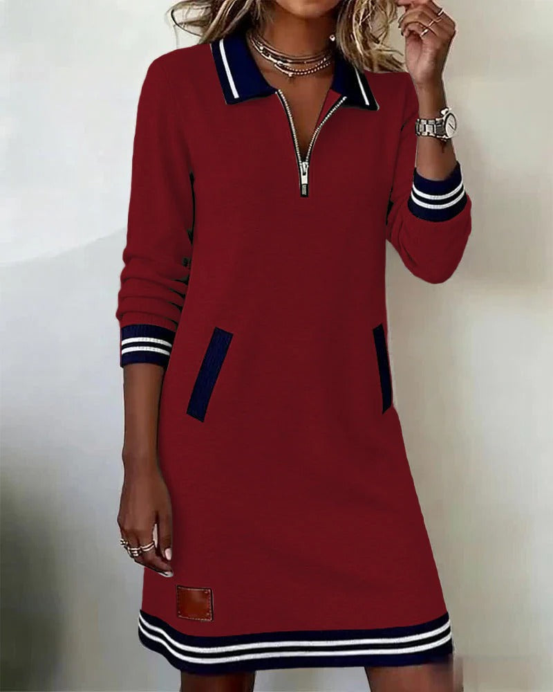 Bella | Chic Long Sleeve Cotton Dress