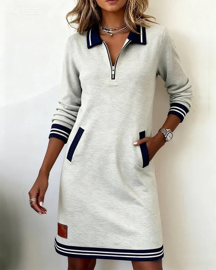 Bella | Chic Long Sleeve Cotton Dress